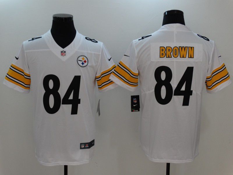 Men Pittsburgh Steelers #84 Brown White 2024 Nike Vapor Untouchable Limited Playe NFL Jersey->new york yankees->MLB Jersey